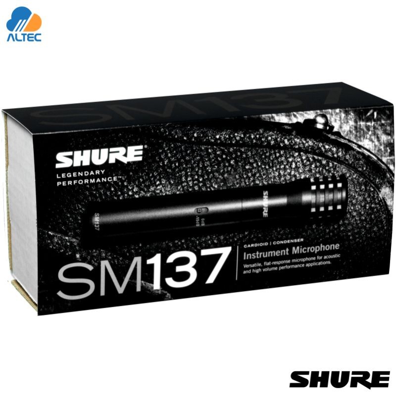 Shure SM137-LC - micrófono de condensador cardioide para instrumentos