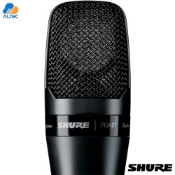 Shure PGA27-LC - micrófono de condensador cardioide de captación lateral y gran diafragma