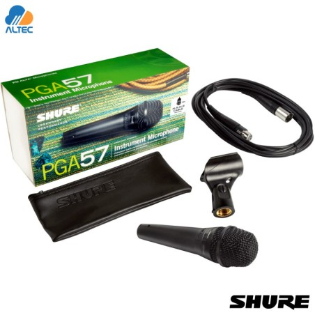 Shure PGA57-XLR - micrófono dinámico cardioide para instrumento