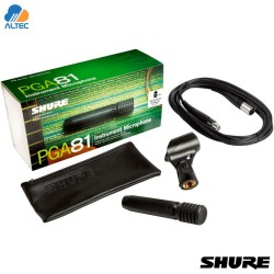 Shure PGA81-XLR - micrófono de condensador cardioide para instrumento