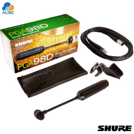 Shure PGA98D-XLR - micrófono de condensador cardioide para batería