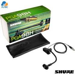 Shure PGA98H-TQG - micrófono de condensador cardioide con pinza para instrumento