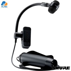 Shure PGA98H-XLR - micrófono de condensador cardioide con pinza para instrumento