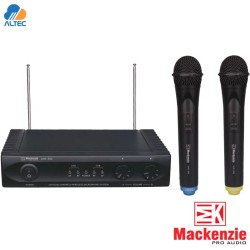 Mackenzie UHF-300 - sistema inalámbrico dual para voz con dos micrófonos frecuencia fija