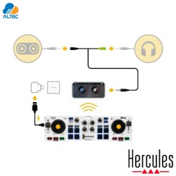 Hercules MIX - controlador dj de 2 decks para usarlo en Android, iOS, Windows® y macOS con djay de Algoriddim