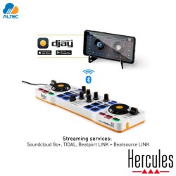 Hercules MIX - controlador dj de 2 decks para usarlo en Android, iOS, Windows® y macOS con djay de Algoriddim