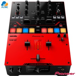 Pioneer dj DJM-S5 - mezcladora de DJ de 2 canales estilo scratch (rojo brillante)