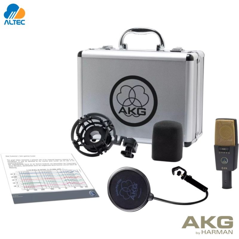 Micrófono de Condensador AKG C414 XLII Multipatrón Profesional