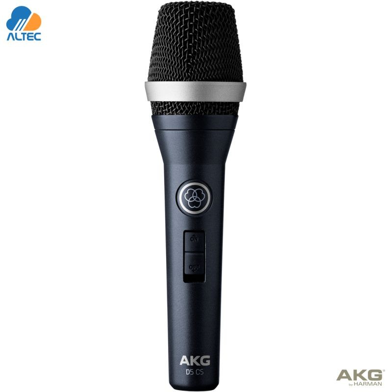 AKG D5 CS - micrófono vocal dinámico profesional con interruptor de encendido/apagado