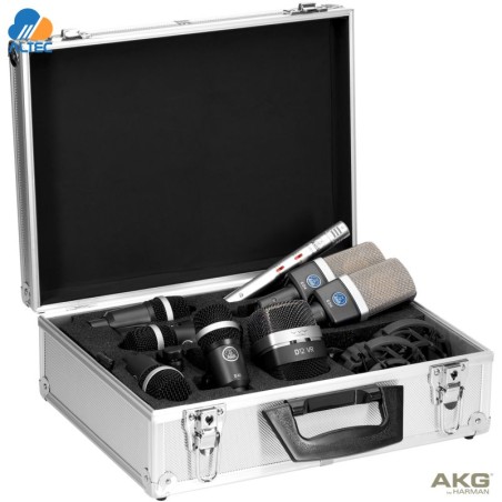 AKG Drum Set Premium – Kit Pro de Micrófonos para Batería