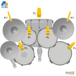 AKG DRUM SET SESSION I - juego de 7 micrófonos de batería profesional de alta performance