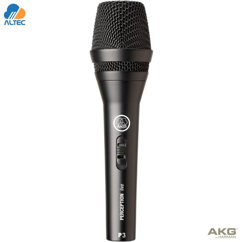AKG P3S Micrófono dinámico cardioide con switch para voz