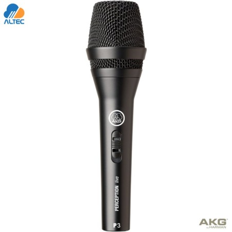 AKG P3S Micrófono dinámico cardioide con switch para voz