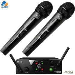 AKG WMS40 Mini Dual Vocal – Sistema inalámbrico doble UHF