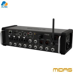 Midas MR12 - mezcladora digital de 12 entradas, 4 preamplificadores XLR Midas, Wifi y grabador estereo USB