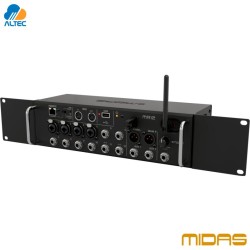 Midas MR12 - mezcladora digital de 12 entradas, 4 preamplificadores XLR Midas, Wifi y grabador estereo USB