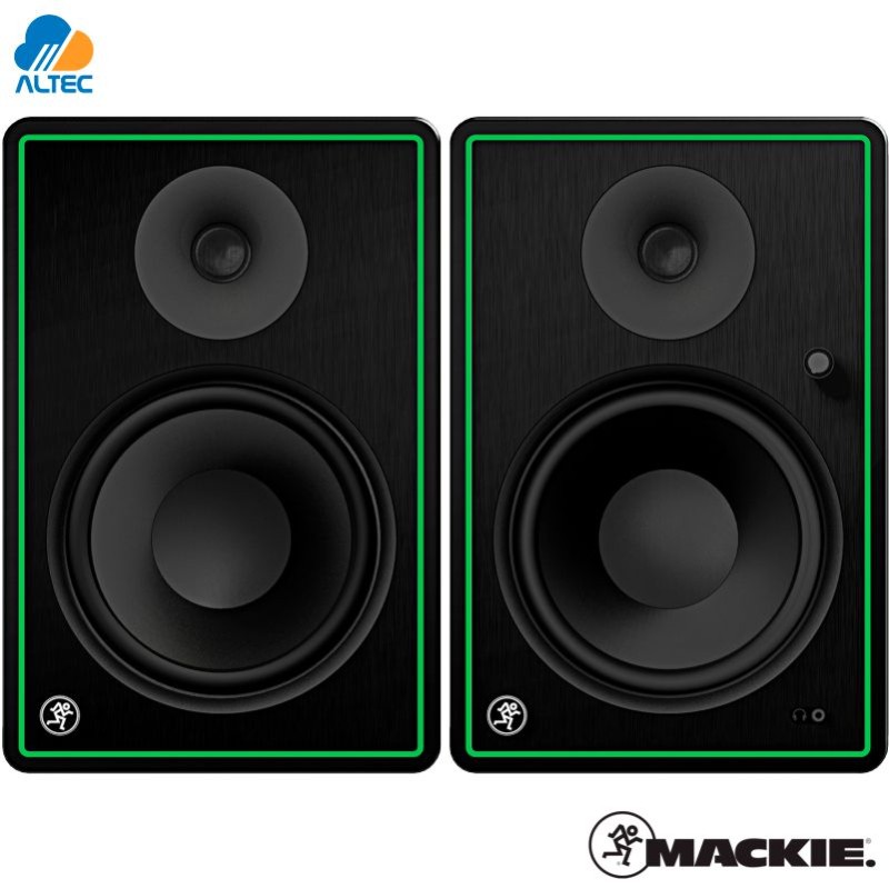  Mackie Paquete de altavoces para monitores CR5-X con subwoofer  Mackie CR8S-XBT con control remoto, auriculares PRO-M50 con cable de  bobina, micrófono Rockville RCM03 + soporte de choque y soportes para  monitor