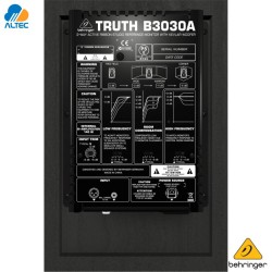 Behringer TRUTH B3030A, par de monitores de estudio con woofer de kevlar de 6.75"