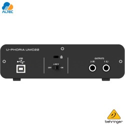 Behringer U-PHORIA UMC22 - interfaz de audio 2x2 USB