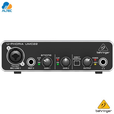 Behringer U-PHORIA UMC22 - interfaz de audio 2x2 USB