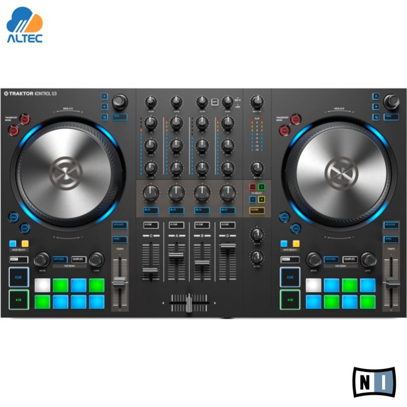 Traktor KONTROL S3 - controlador dj de 4 canales para traktor
