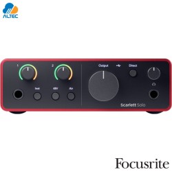 Focusrite Scarlett Solo 4ta Gen Interfaz USB-C para Voz e Instrumento