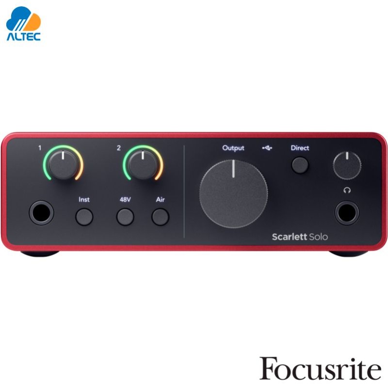 Focusrite SCARLETT SOLO 4GEN - interfaz de audio 2x2 USB