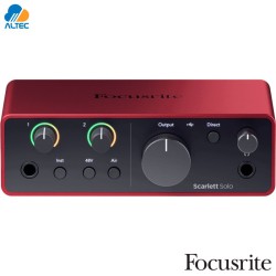 Focusrite SCARLETT SOLO 4GEN - interfaz de audio 2x2 USB