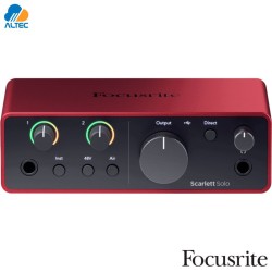 Focusrite Scarlett Solo 4ta Gen Interfaz USB-C para Voz e Instrumento