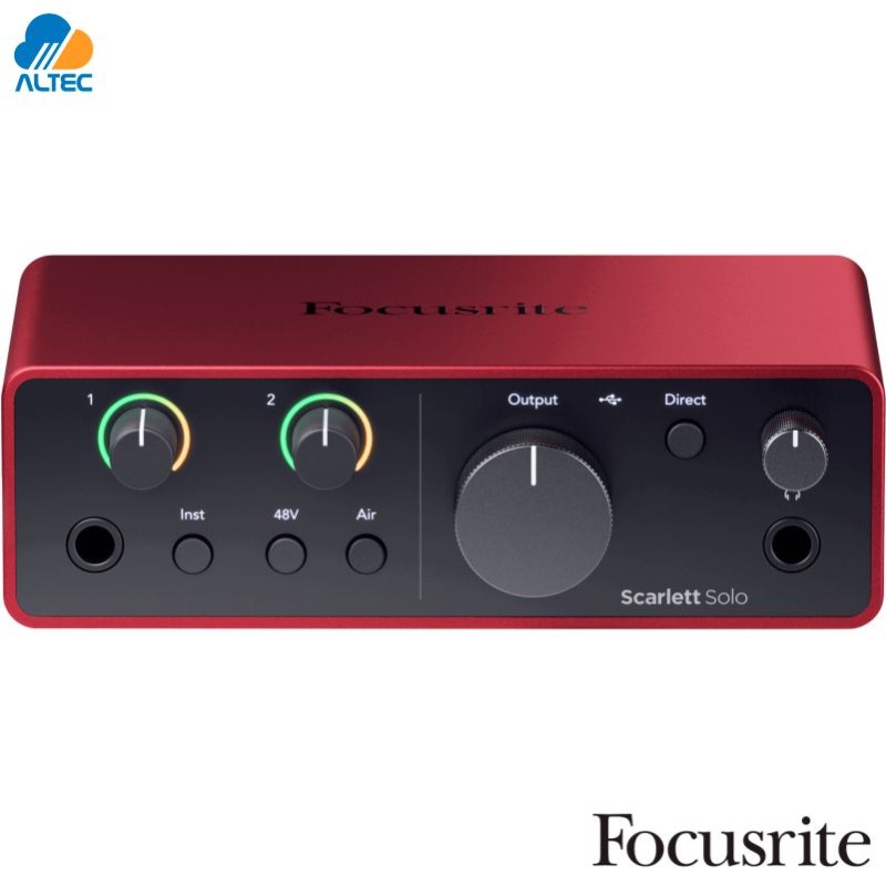 Focusrite Scarlett Solo 4ta Gen Interfaz USB-C para Voz e Instrumento