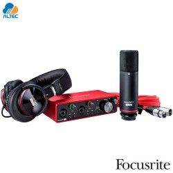 Focusrite SCARLETT 2i2 STUDIO 3GEN - paquete de grabacion con interfaz de audio 2x2 USB