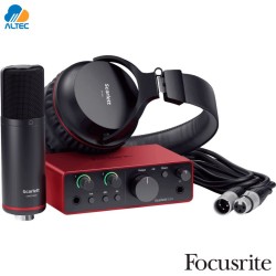 Focusrite Scarlett Solo Studio 4ta Gen Pack USB con Mic y Audífonos