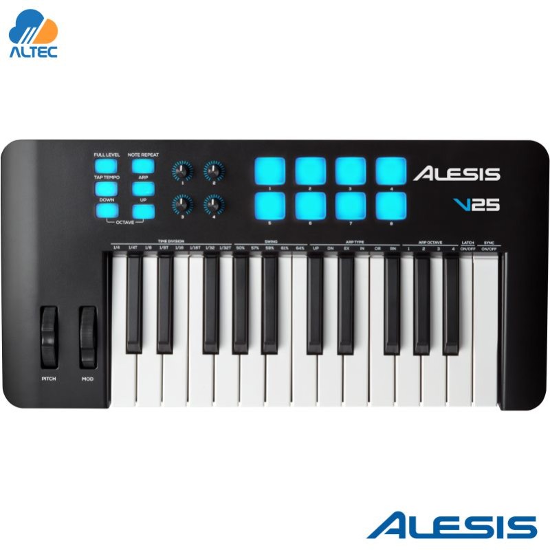 Alesis V25 MKII - Controlador MIDI de 25 teclas con pads RGB