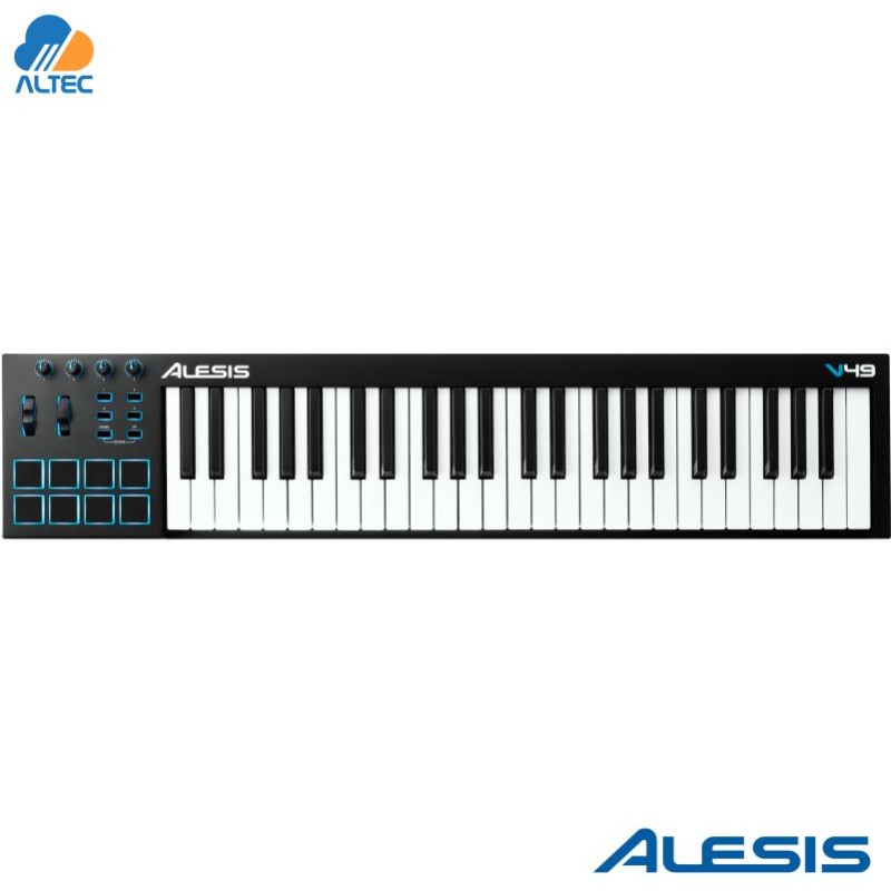 Alesis V49 - Controlador MIDI USB con 49 teclas y pads retroiluminados