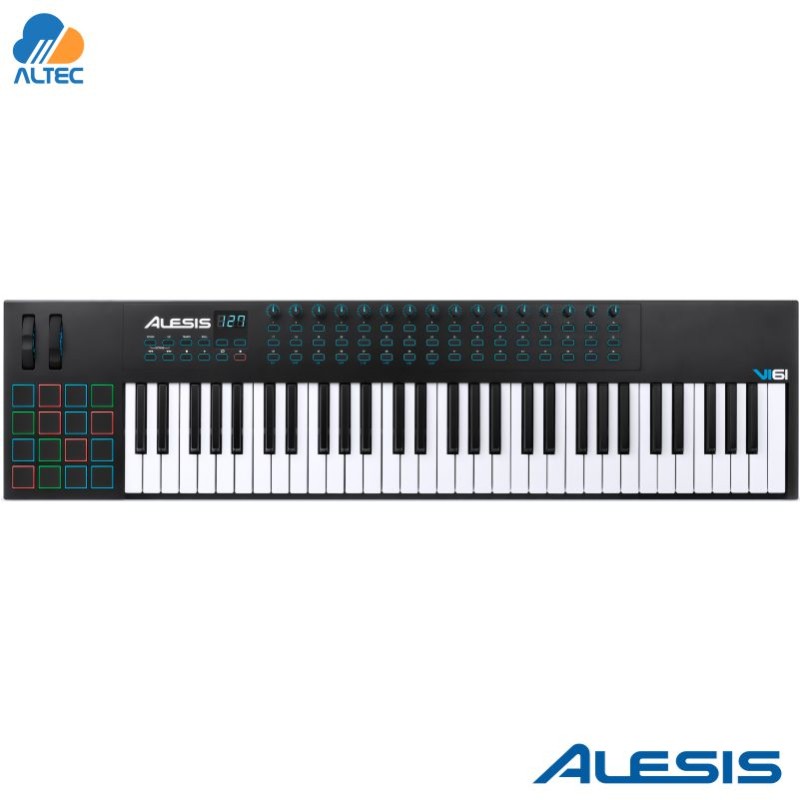 Alesis VI61 - Controlador MIDI 61 teclas semi contrapesadas