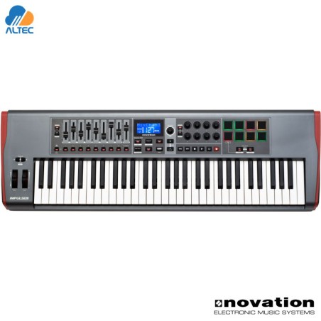 Novation Impulse 61 Teclado Controlador MIDI con Pads y Faders