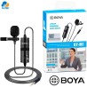 Boya BY-M1 - micrófono de solapa para celulares, laptops, camaras