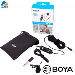 Boya BY-M1 - micrófono de solapa para celulares, laptops, camaras
