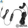 Boya BY-M1DM - micrófono dual de solapa para celulares, laptops, camaras