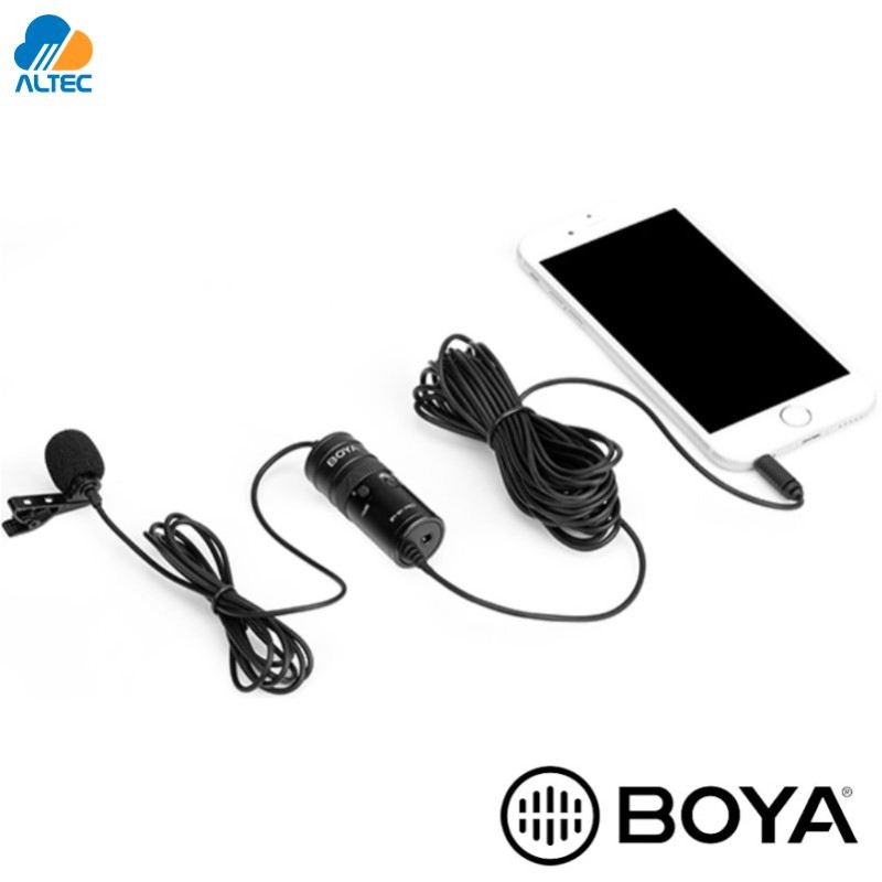 Boya BY-M1 PRO - micrófono de solapa para celulares, laptops, camaras