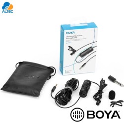 Boya BY-M1 PRO - micrófono de solapa para celulares, laptops, camaras