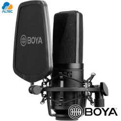 Boya BY-M1000 - micrófono condensador de estudio de gran diafragma