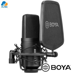 Boya BY-M800 - micrófono condensador de estudio de gran diafragma