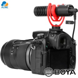 Boya BY-MM1+ (PLUS) - micrófono shotgun para celulares, laptops, camaras
