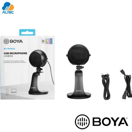 Boya BY-PM300 - micrófono usb de escritorio para computadoras y celulares