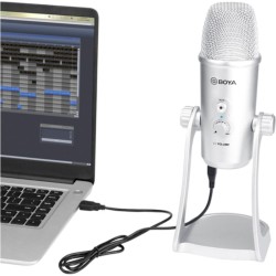 Boya BY-PM700SP - micrófono usb de escritorio para computadoras y celulares