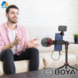 Boya BY-VG350 - microfono con tripode y luz led para smartphones