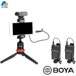 Boya BY-WM4 PRO-K2 - micrófono digital inalambrico doble para celulares, laptops y camaras