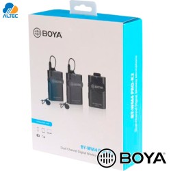 Boya BY-WM4 PRO-K2 - micrófono digital inalambrico doble para celulares, laptops y camaras