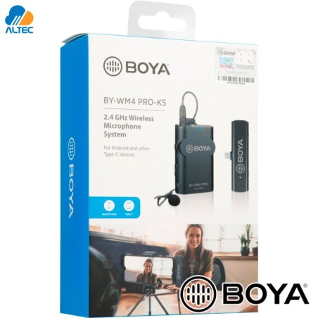 Boya BY-WM4 PRO-K5 - micrófono digital inalambrico para dispositivos con conector usb-c